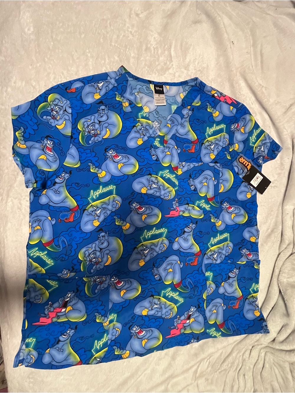 NWT Disney scrub top xl